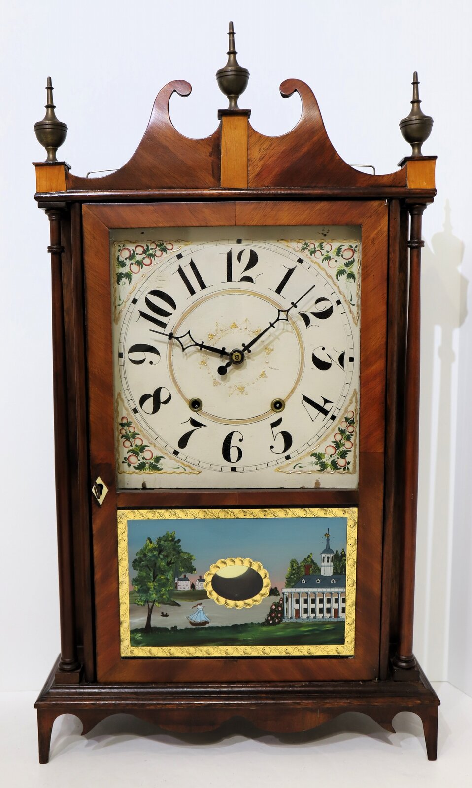 Hopkins & Alfred pillar & scroll, 1831-1839. — Antique Clocks Price Guide