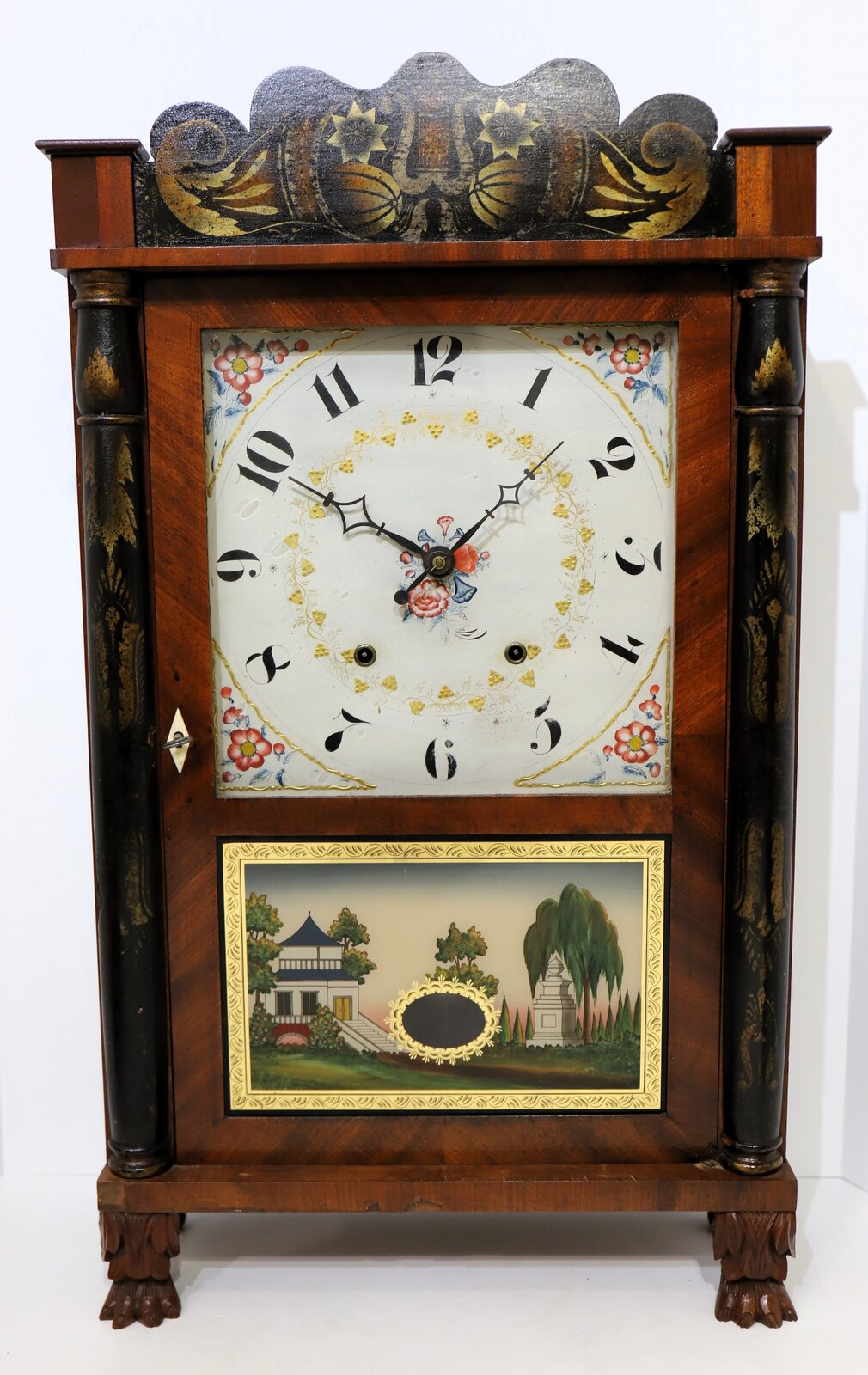 Riley Whiting column & splat, 1828-1835. — Antique Clocks Price Guide