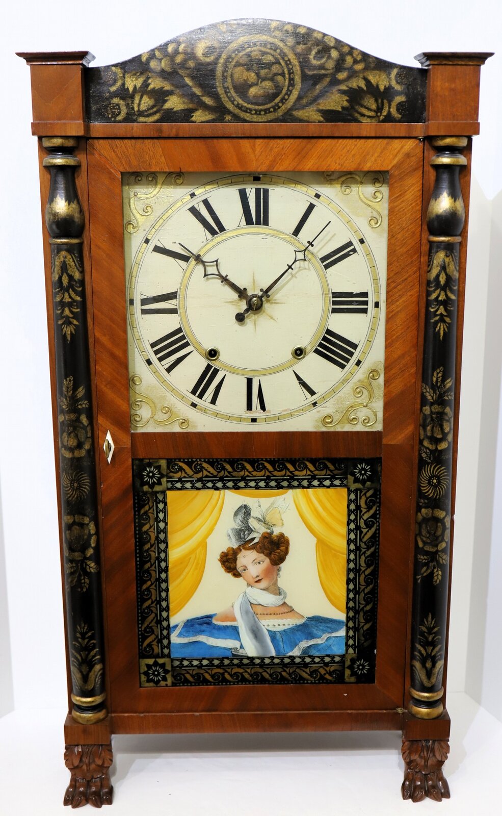 Riley Whiting column & splat, 1828-1835. — Antique Clocks Price Guide