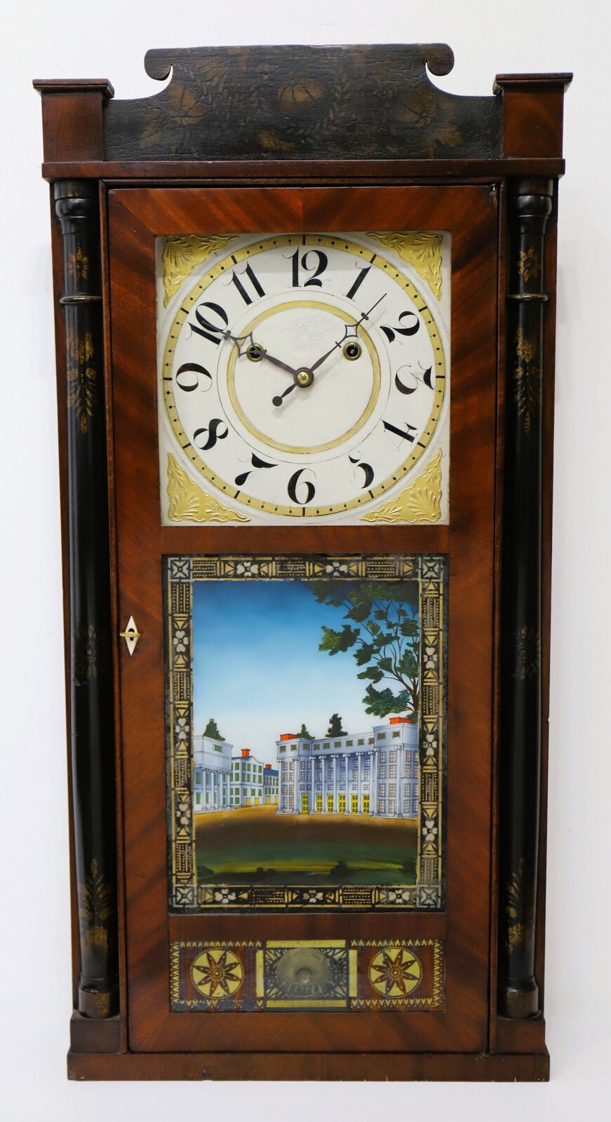 Silas Hoadley “Franklin Clock” shelf clock, 1813–1830. — Antique Clocks Price Guide