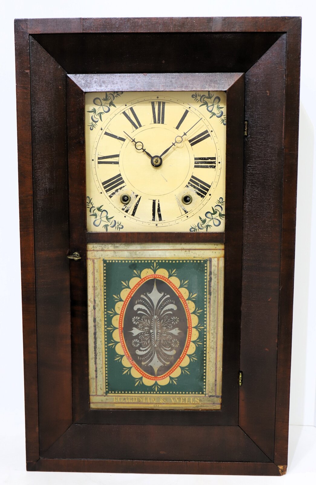 Boardman & Wells wooden works OG, ca. 1832. — Antique Clocks Price Guide