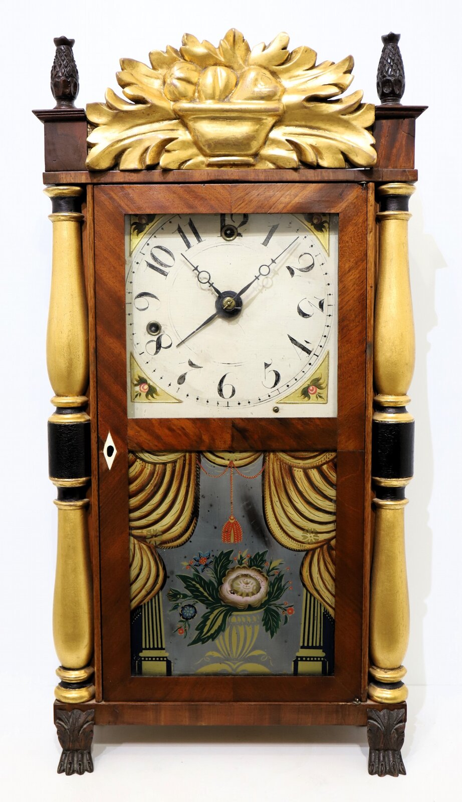 Silas Hoadley miniature time & alarm, ca. 1830. — Antique Clocks Price Guide