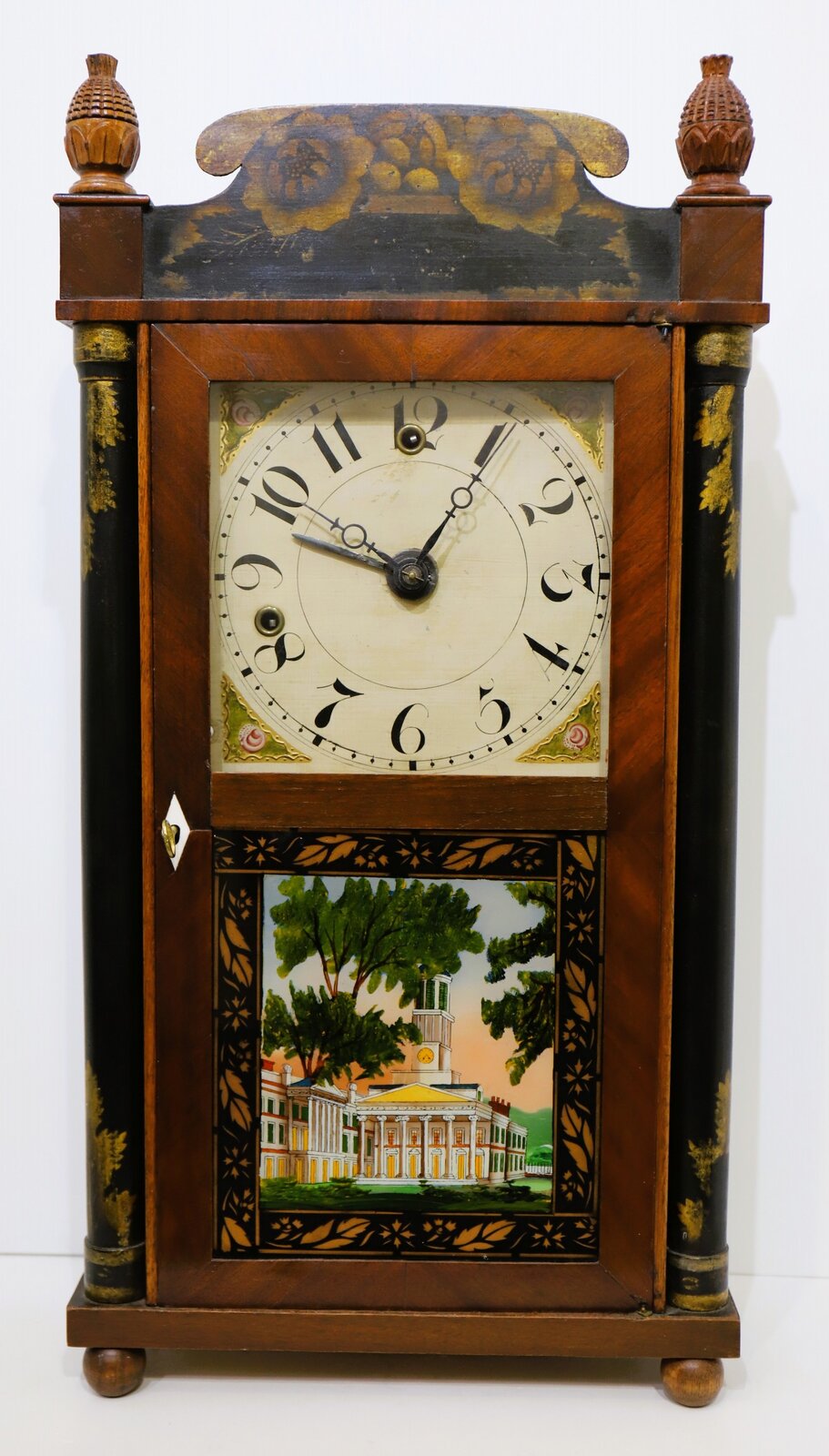 Silas Hoadley miniature time & alarm, ca. 1830. — Antique Clocks Price Guide