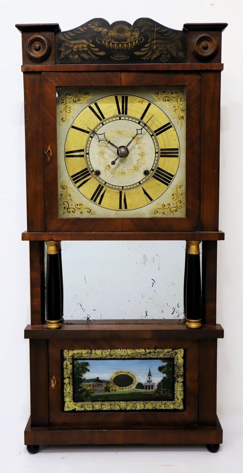 C & LC Ives “Patent Lever Brass Eight Day Clock”, 1830-1837. — Antique Clocks Price Guide