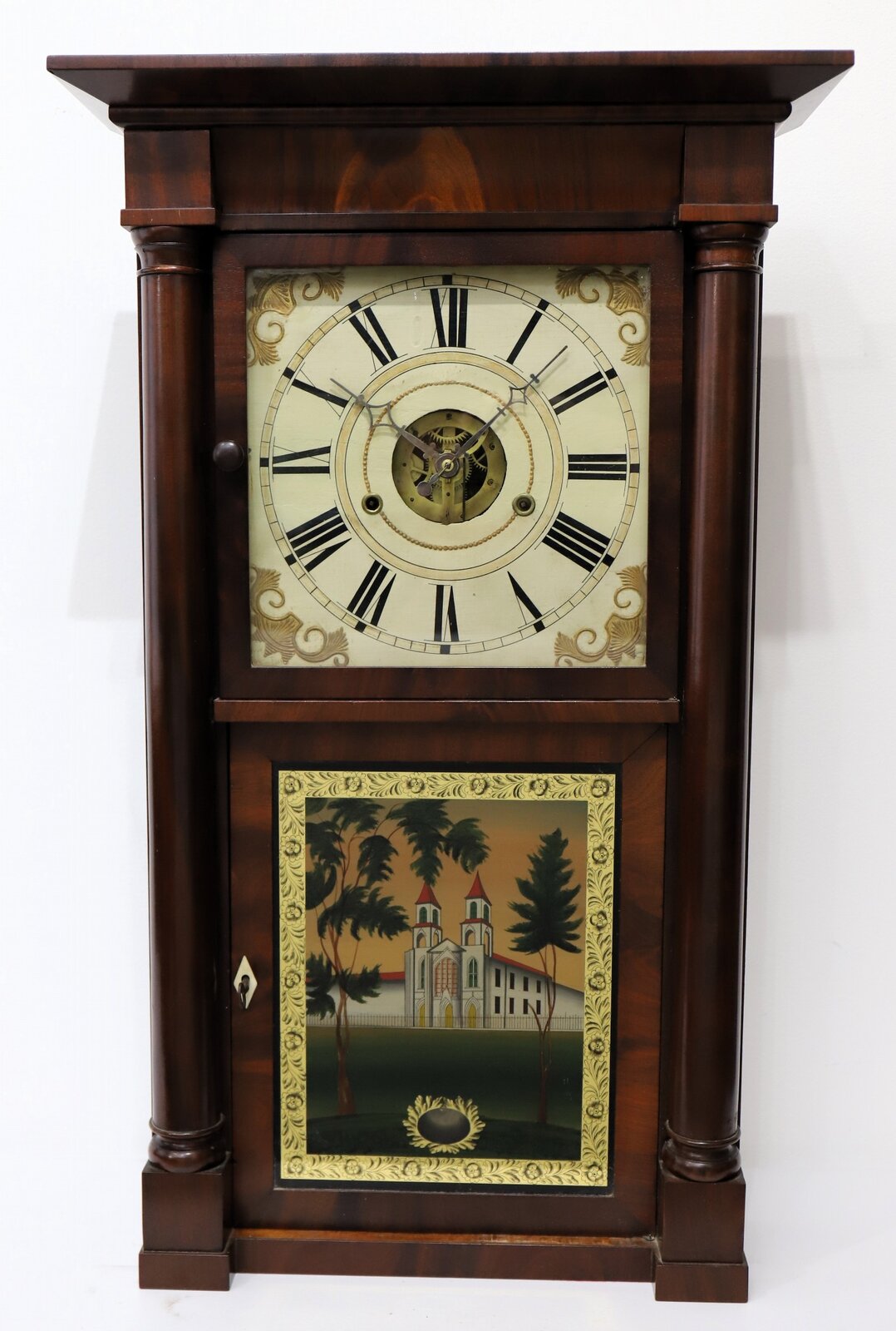 Silas B. Terry column & cornice shelf clock, ca. 1835. — Antique Clocks Price Guide