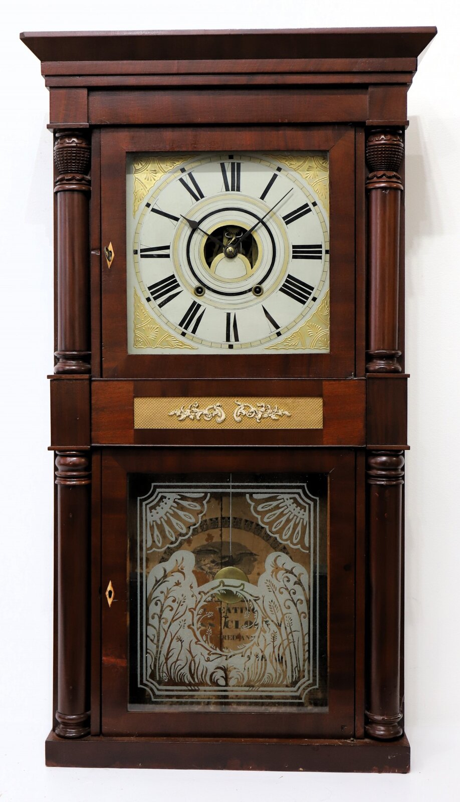 C. & N. Jerome “Eight Day Repeating Brass Clock”, 1834-1839. — Antique Clocks Price Guide