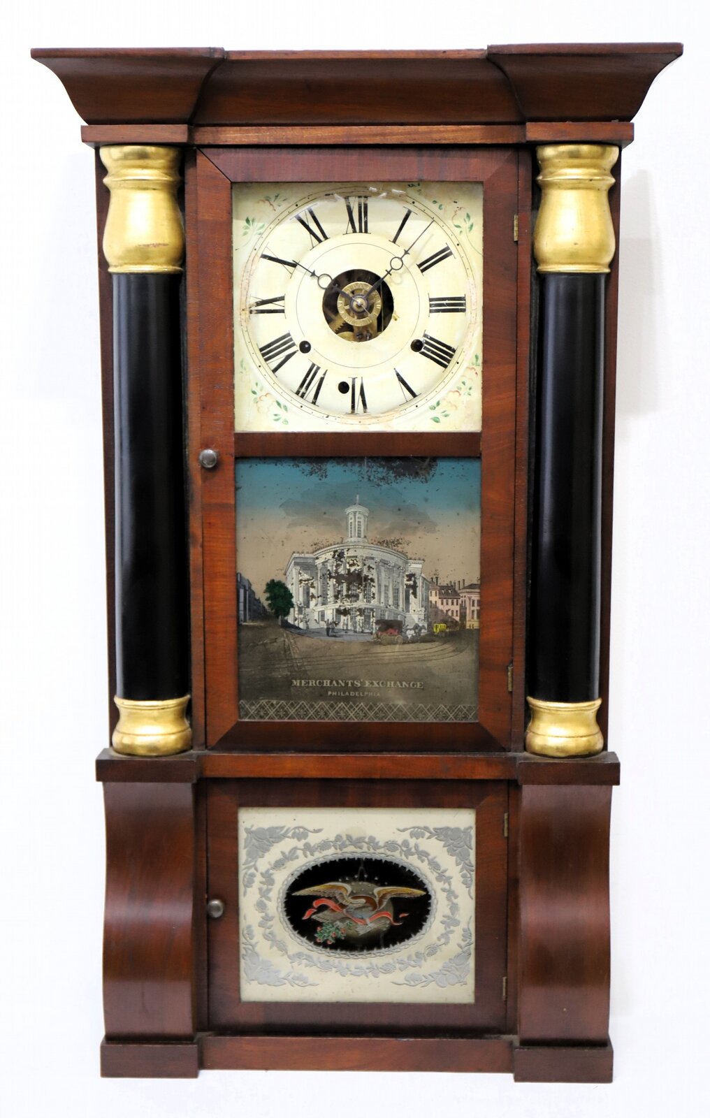 R.W. Patterson “Eight Day Brass Clock”, ca. 1860. — Antique Clocks Price Guide