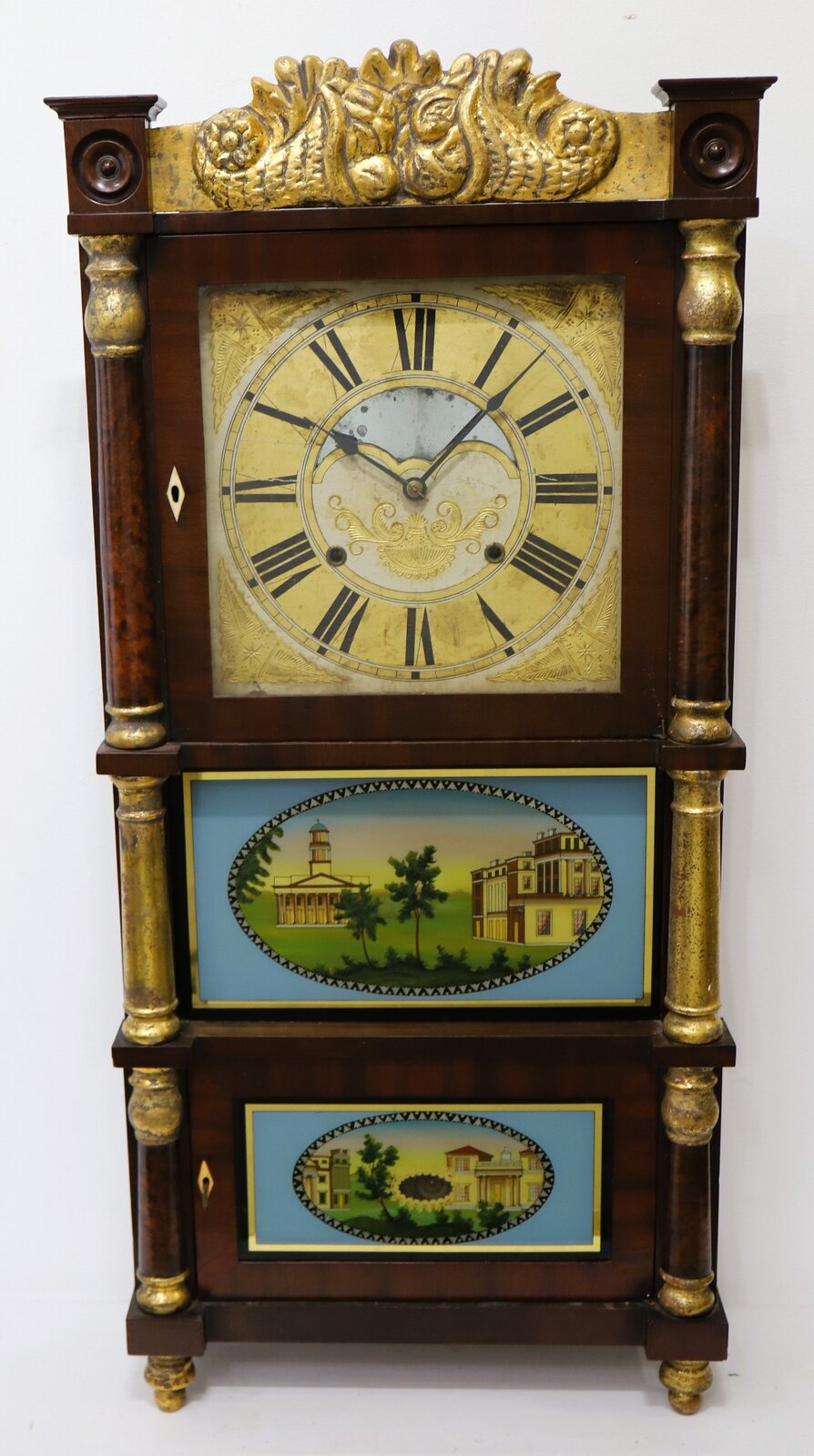 Birge, Mallory & Co. Patent Brass Eight Day Clock, 1838-1843. — Antique Clocks Price Guide