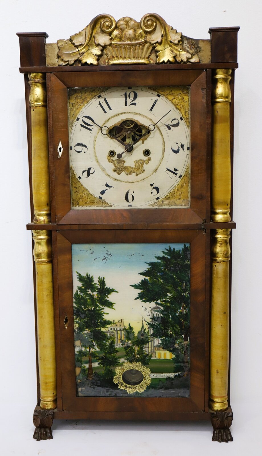 Eli Terry, Jr. “Patent Brass Eight Day clock”, ca. 1835. — Antique Clocks Price Guide
