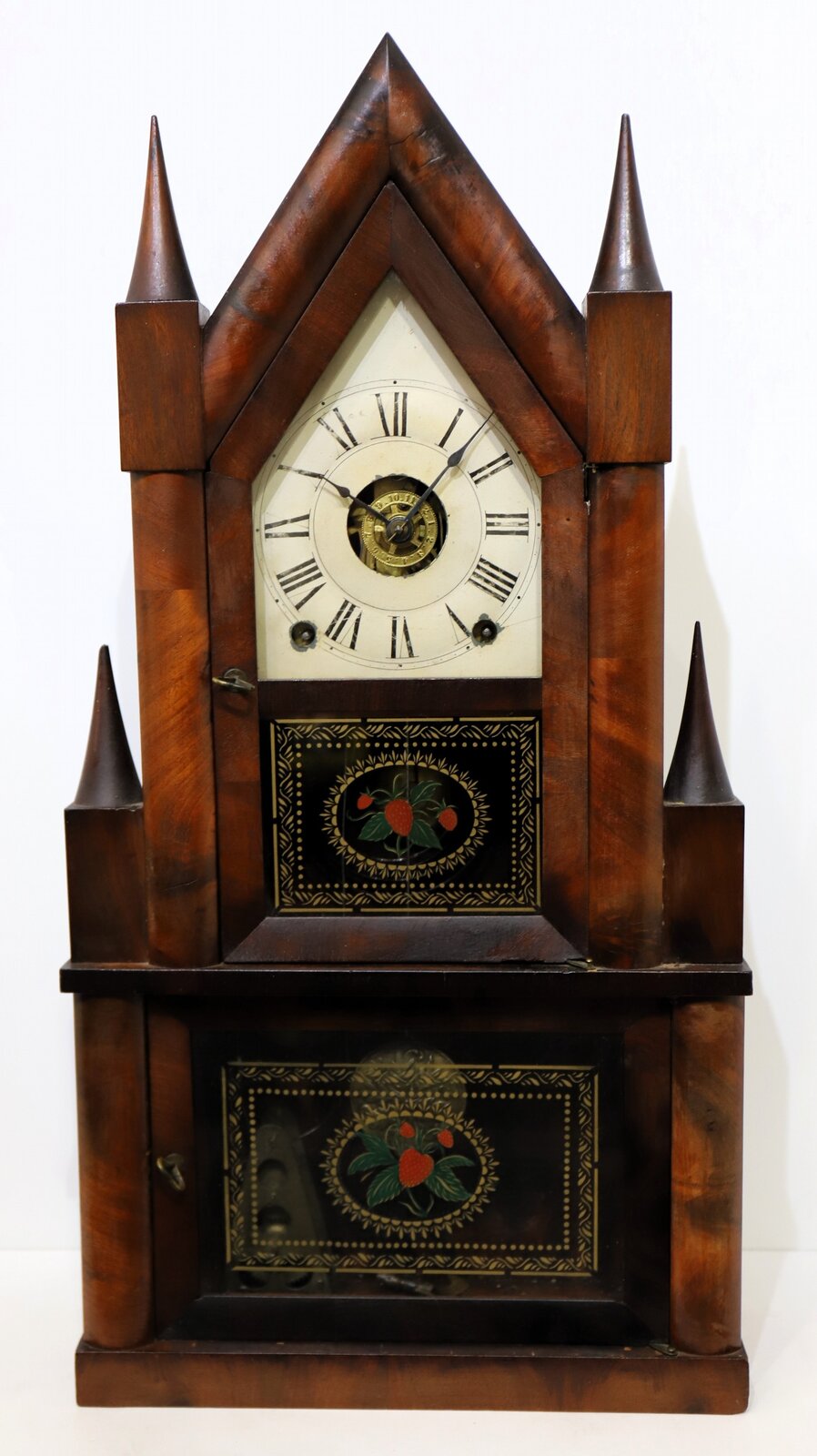Terry & Andrews double steeple, 1842-1850. — Antique Clocks Price Guide