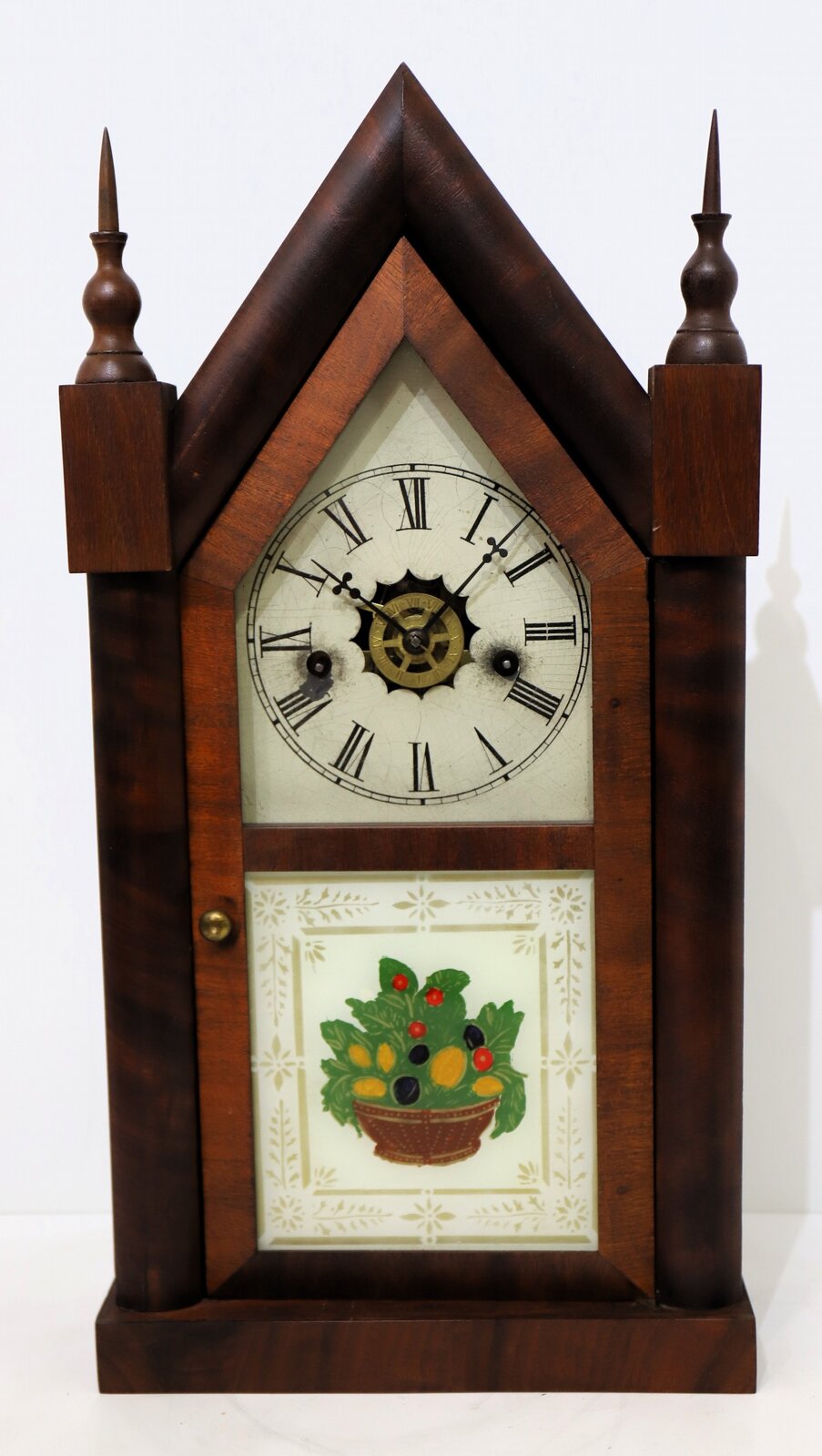 Waterbury Clock Co. “Sharp Gothic” 30-hour steeple,ca. 1881. — Antique Clocks Price Guide