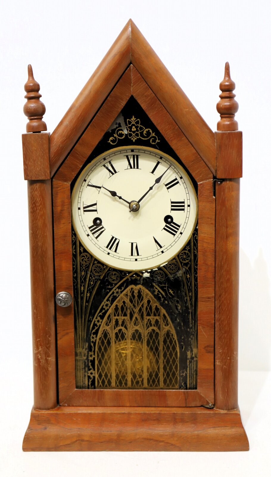 Jerome & Co. miniature steeple, ca. 1860. — Antique Clocks Price Guide