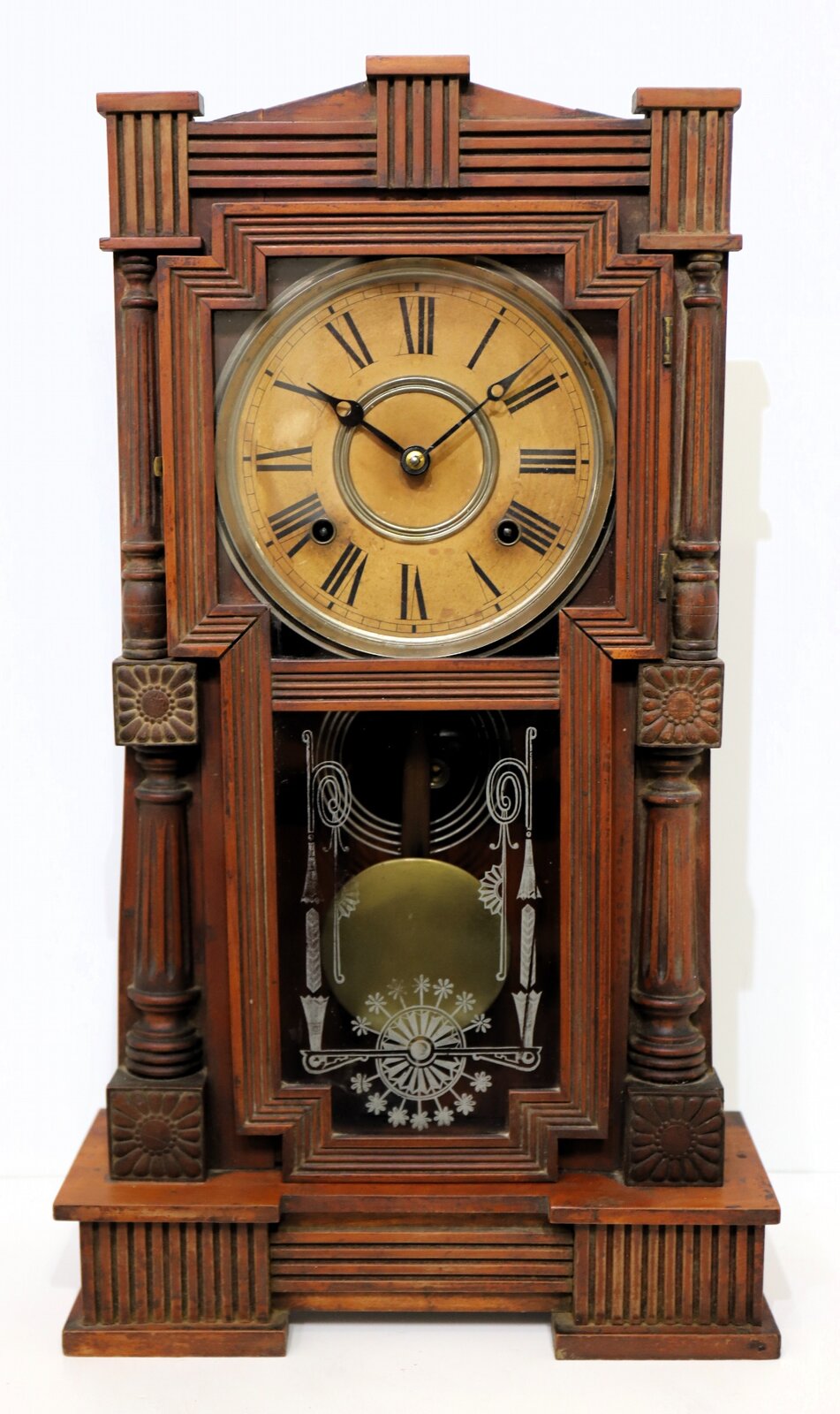Wm. L Gilbert Clock Co. “Mitra”, ca. 1891. — Antique Clocks Price Guide