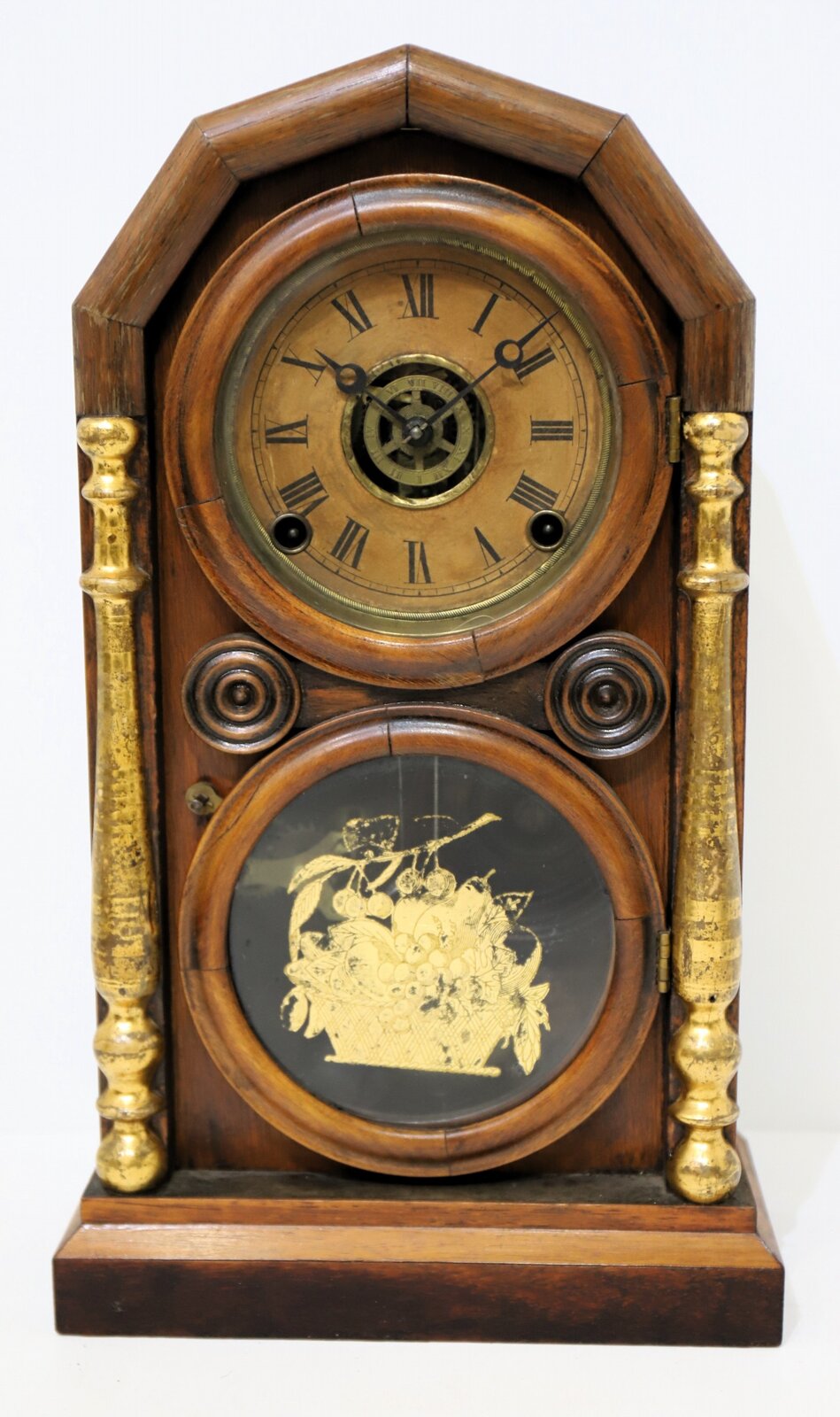 E. Ingraham Co. “Doric-Extra Gilt Columns”, ca. 1880. — Antique Clocks Price Guide