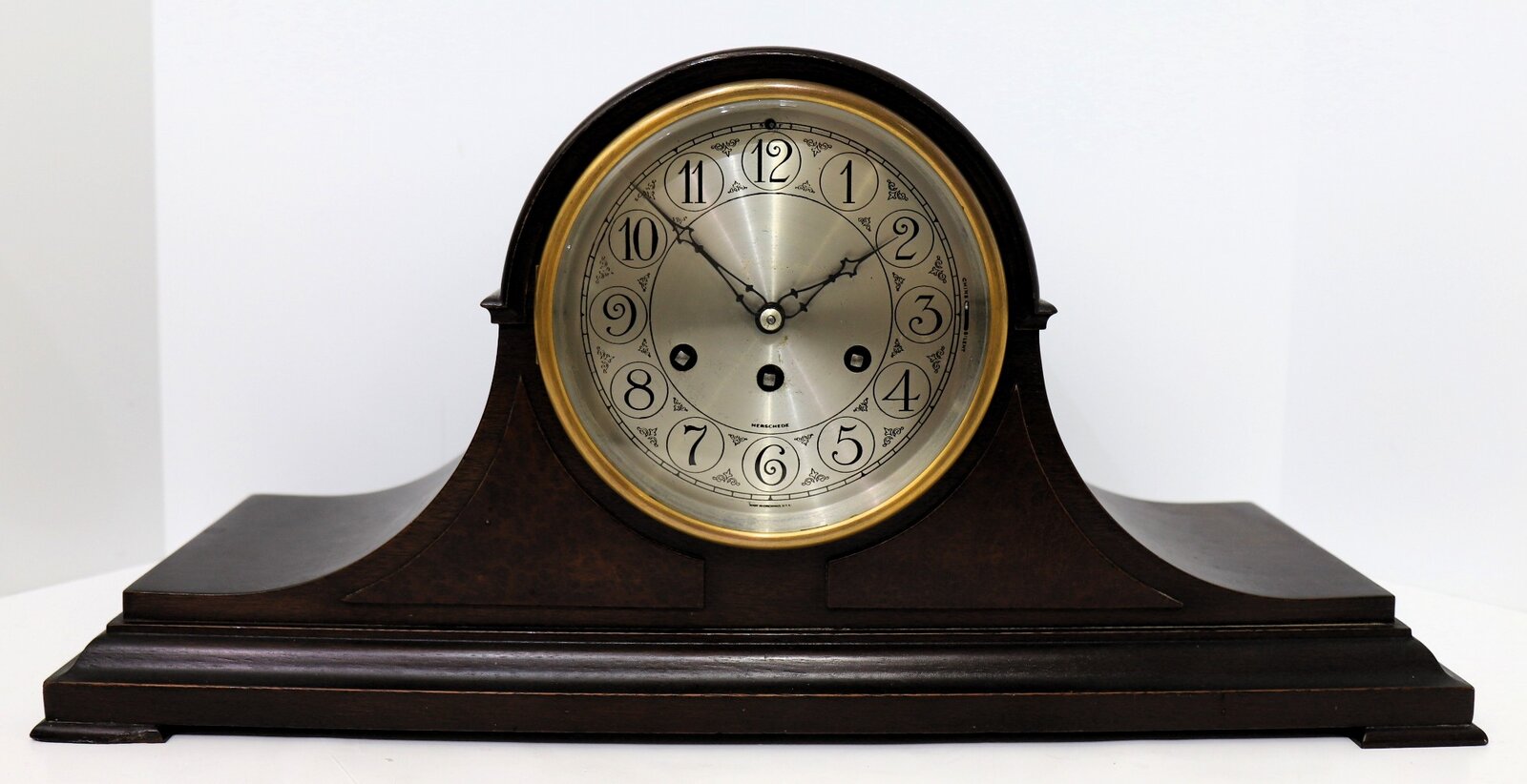 Herschede large tambour, ca. 1925. — Antique Clocks Price Guide