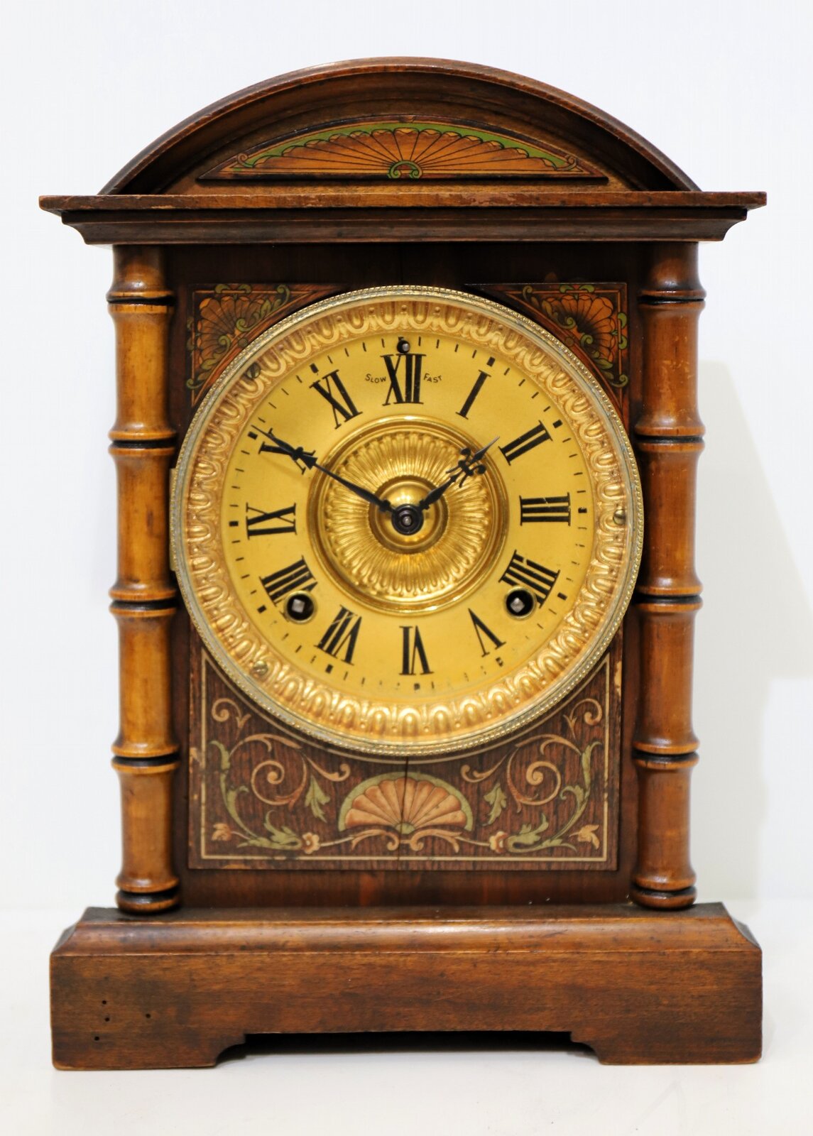 Ansonia Clock Co. small cabinet, ca. 1904. — Antique Clocks Price Guide