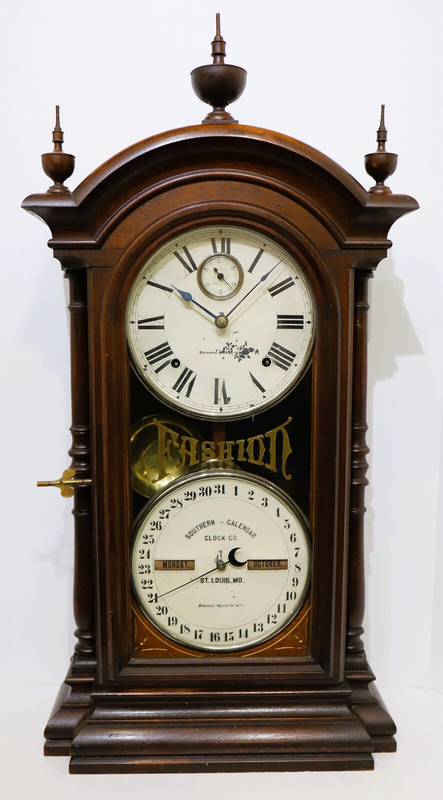 Southern Calendar Clock Co. “Fashion No. 4”, ca. 1885. — Antique Clocks Price Guide