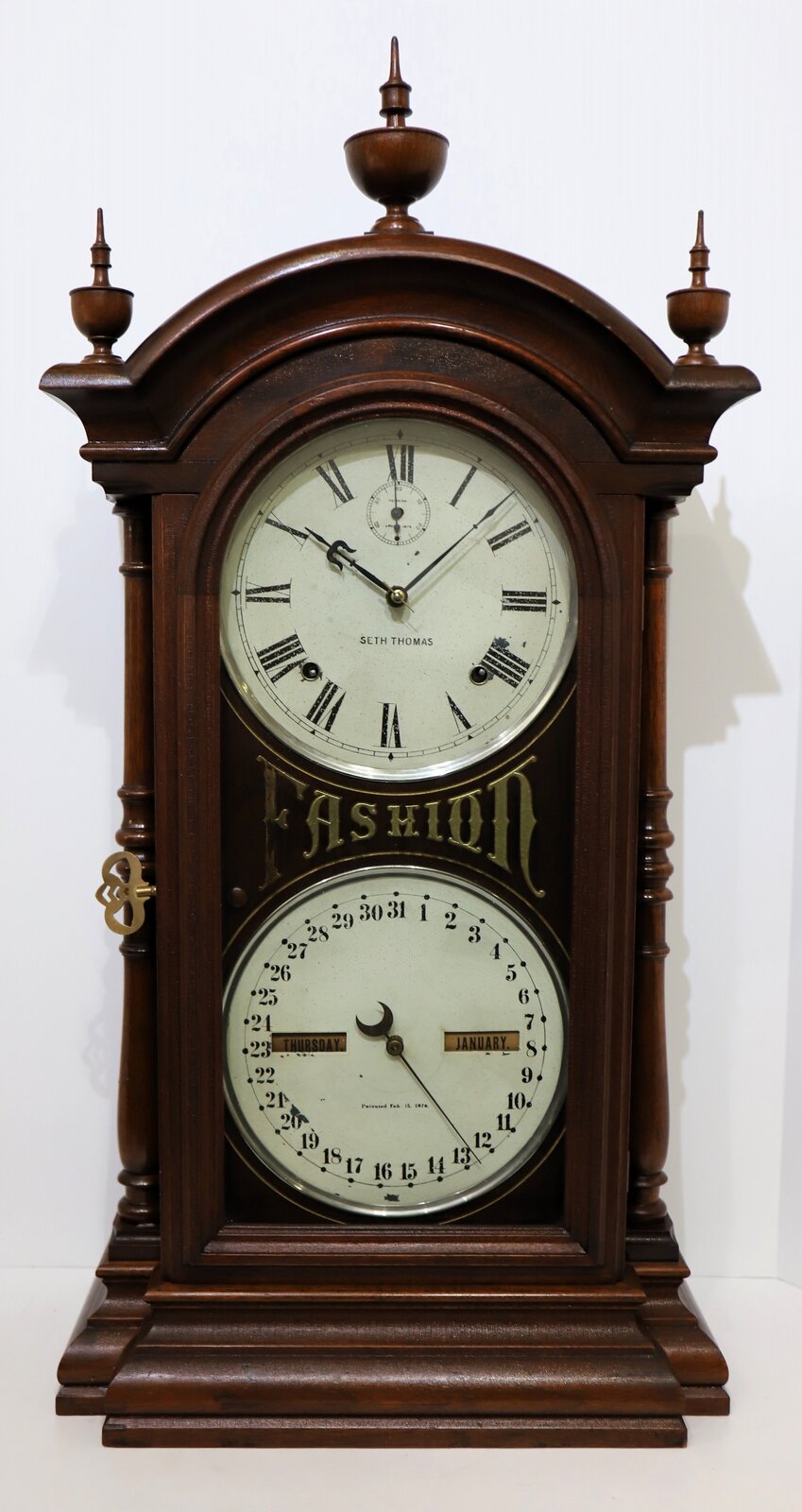 Seth Thomas Clock Co. “Fashion No. 5”, 1887-1889. — Antique Clocks Price Guide
