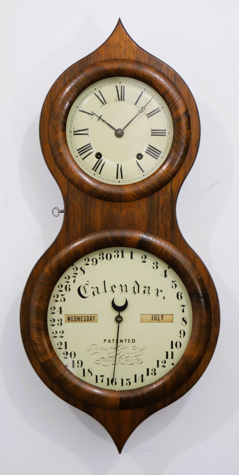 Seth Thomas Clock Co. “Office Calendar No. 3”, ca. 1863. — Antique Clocks Price Guide