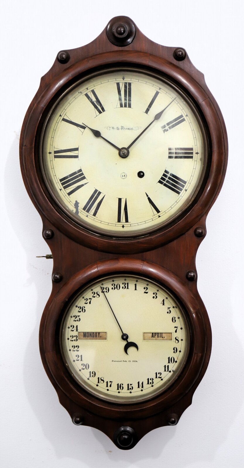 Seth Thomas Clock Co. “Office Calendar No. 7”, 1888. — Antique Clocks Price Guide