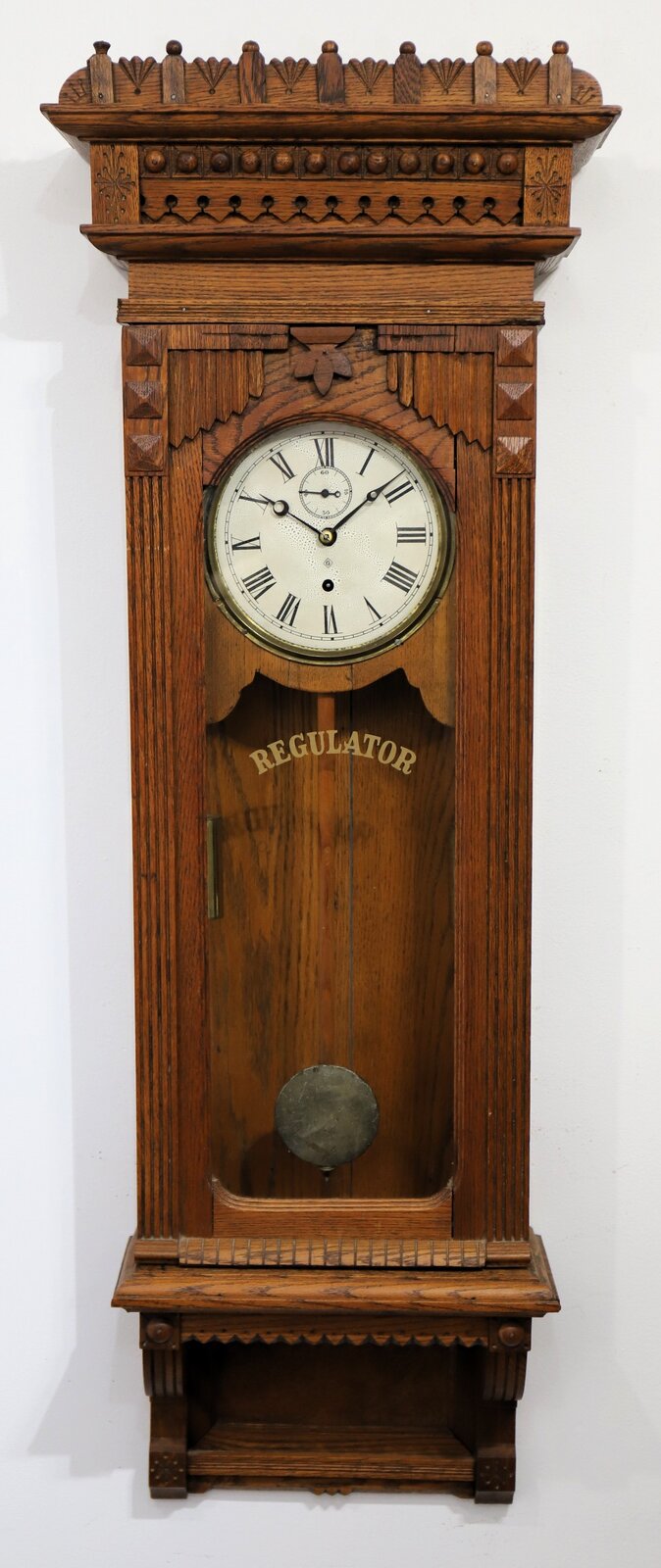 Wm L Gilbert Clock Co. “Regulator No. 11”, ca. 1891. — Antique Clocks Price Guide