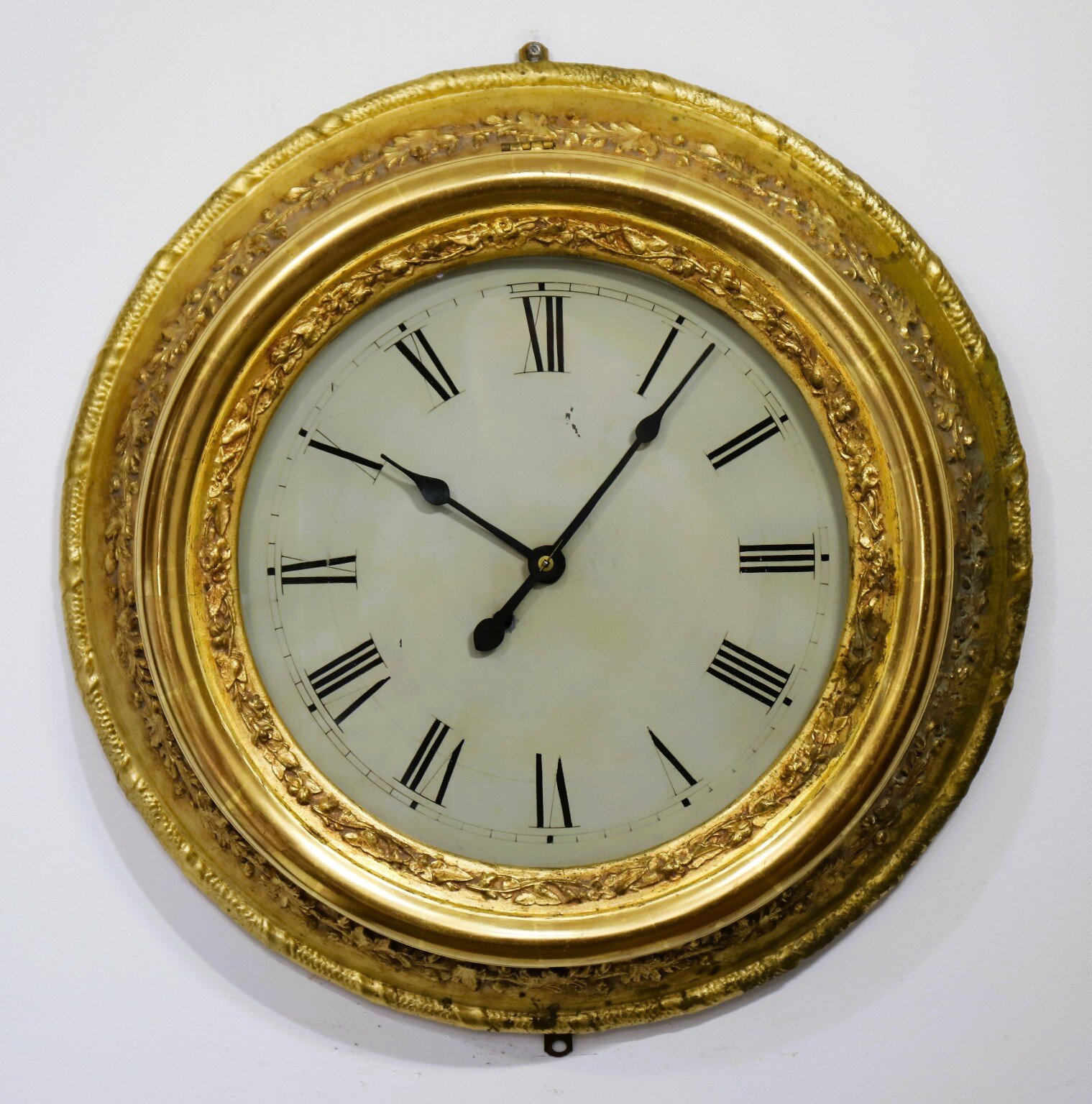 Chauncey Jerome (attr.) gilt gallery clock, ca. 1852. — Antique Clocks Price Guide