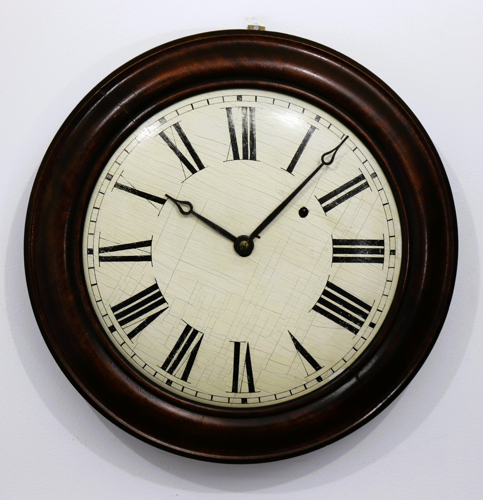 Elisha Manross gallery clock, 1843-1850. — Antique Clocks Price Guide