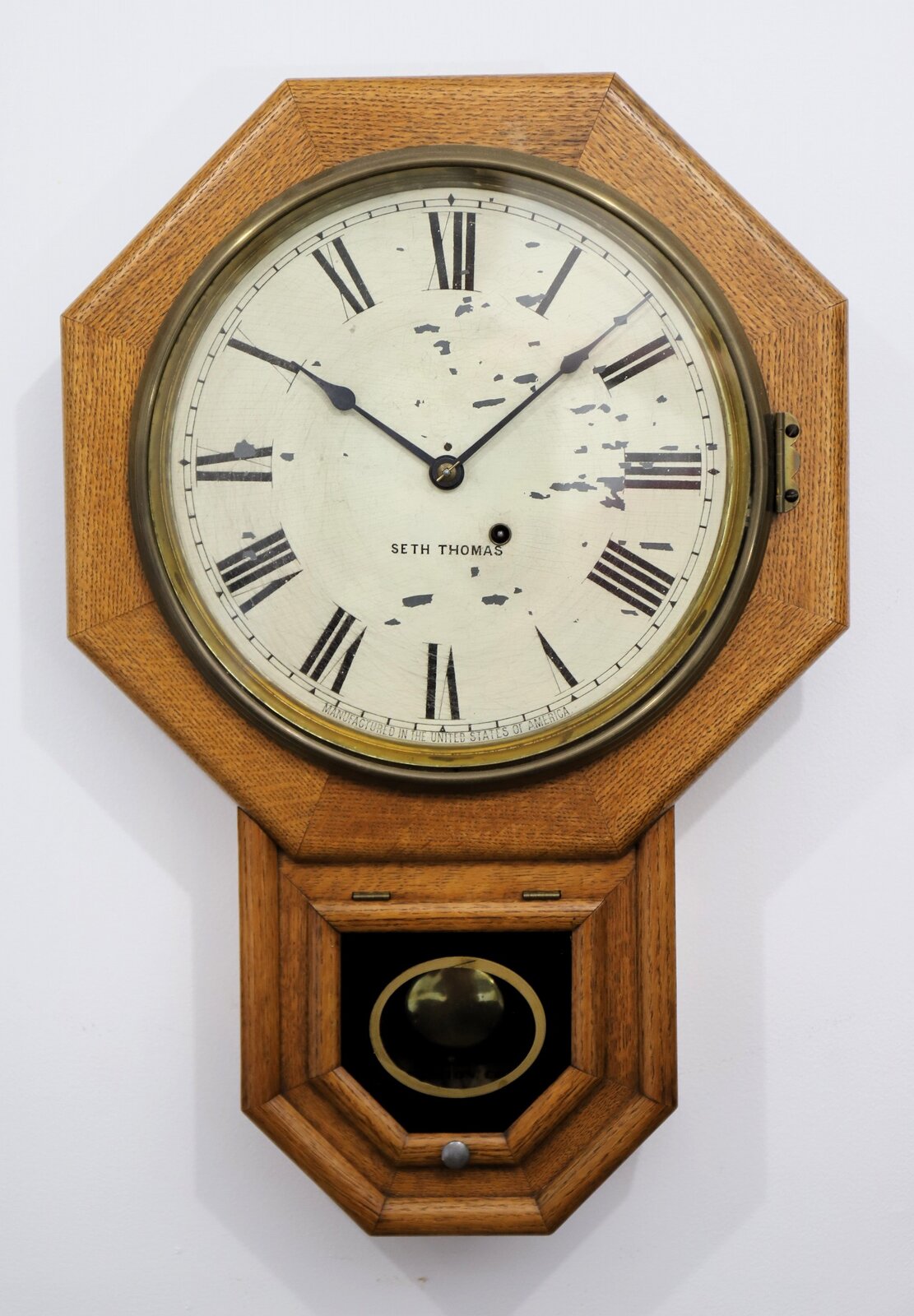 Seth Thomas Clock Co. “Drop Octagon 12 Inch”, 1906. — Antique Clocks Price Guide