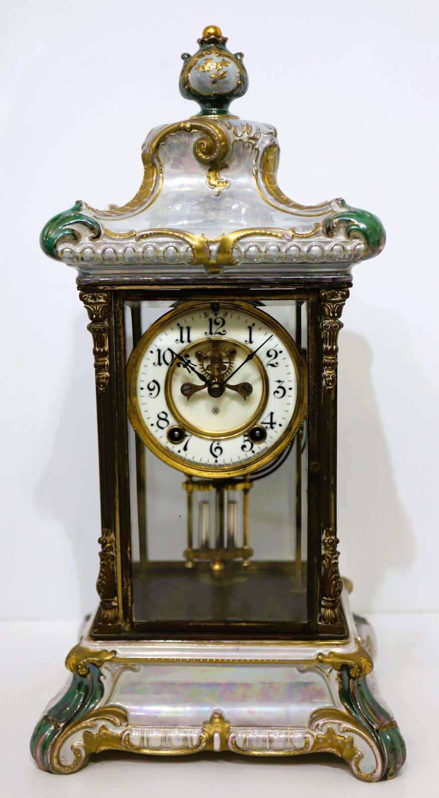 Ansonia “Crystal Regulator No. 3” ca. 1914. — Antique Clocks Price Guide
