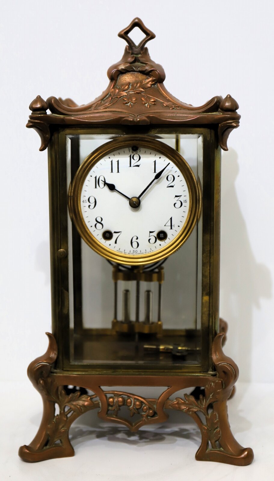 Seth Thomas Clock Co. “Empire No. 15” crystal regulator, 1909-1913. — Antique Clocks Price Guide
