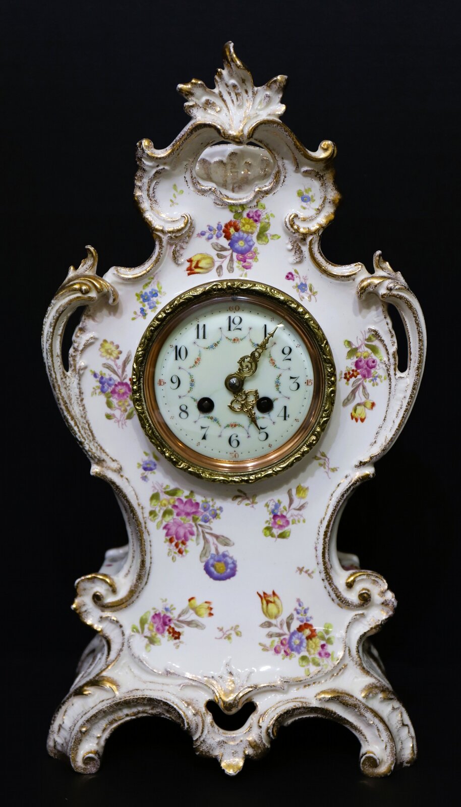 French porcelain table clock, ca. 1900. — Antique Clocks Price Guide