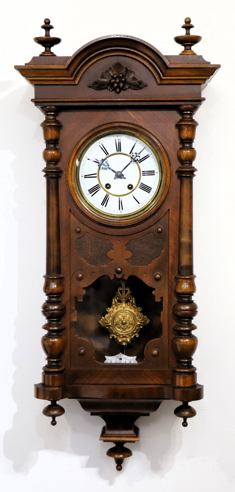 Lenzkirch wall clock, ca. 1892. — Antique Clocks Price Guide