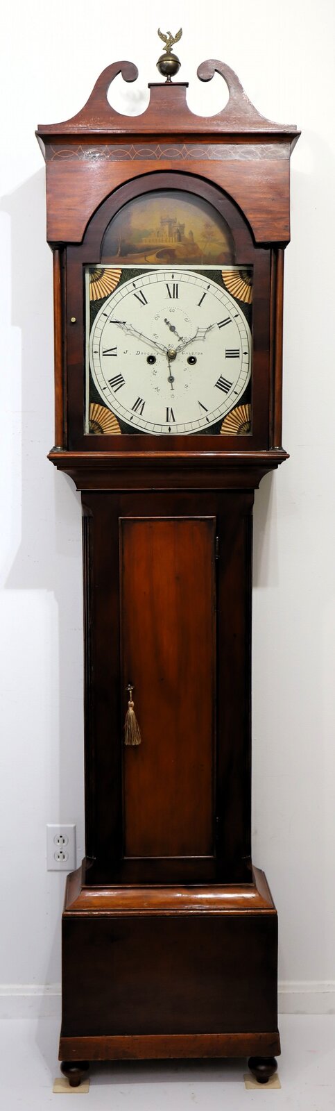 J Douglas of Galston Scotland tall case clock, ca. 1800. — Antique Clocks Price Guide