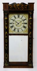 Jeromes’ & Darrow bronzed looking glass clock, 1828.