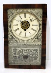 Brewster Manufacturing Co. “cigar box clock”, 1852-1854.
