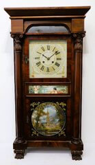 Marshall & Adams Empire shelf clock, 1834-1836.