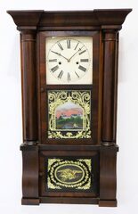 Silas B. Terry Eight Day Brass Clock, ca. 1855.