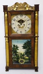 Eli Terry, Jr. “Patent Brass Eight Day clock”, ca. 1835.