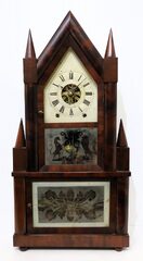 Birge & Fuller double-steeple with wagon spring movement, 1844-1848.