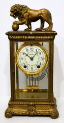 Seth Thomas Clock Co. “Empire No. 13 and Lion” crystal regulator, ca. 1913.