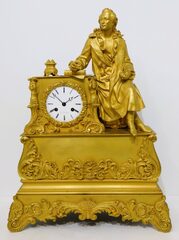 Honoré Pons gilded figural, ca. 1840.