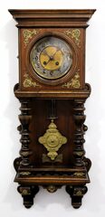 French? Open well wall clock, ca. 1900.