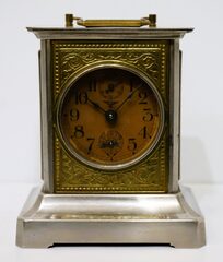 Mauthe musical alarm clock, ca. 1920.