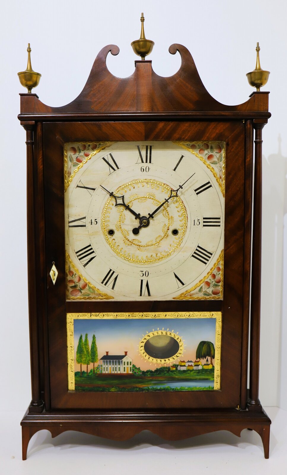 Seth Thomas off-center pillar & scroll, ca. 1820. — Antique Clocks Price Guide