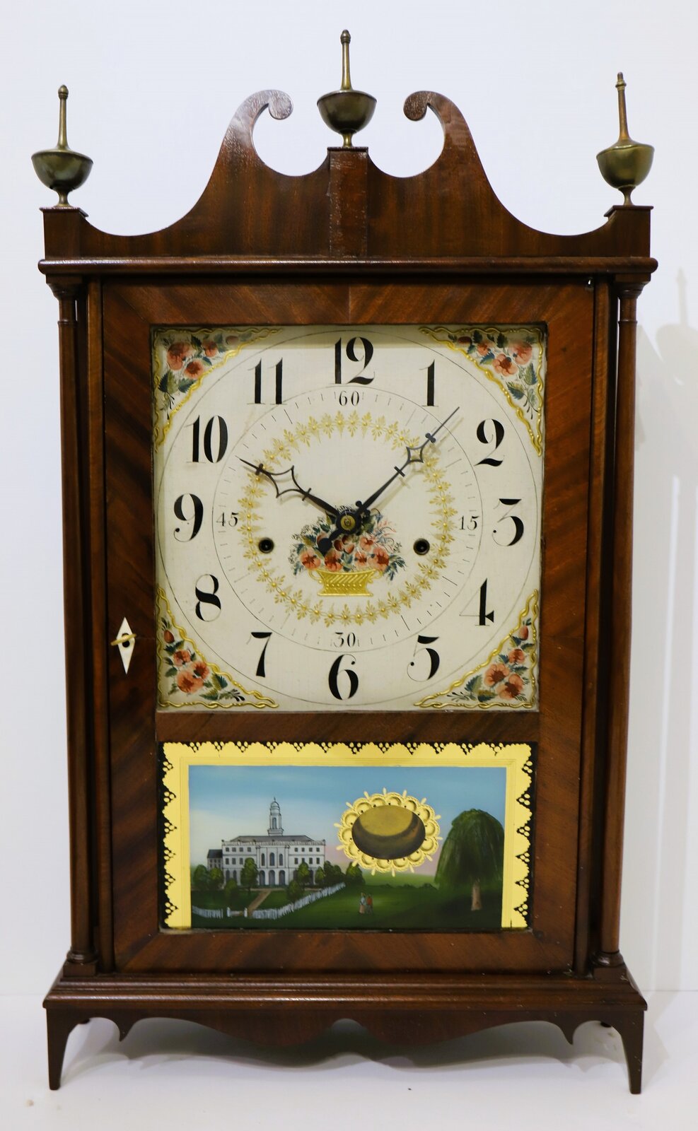 Seth Thomas off-center pillar & scroll, ca. 1820. — Antique Clocks Price Guide
