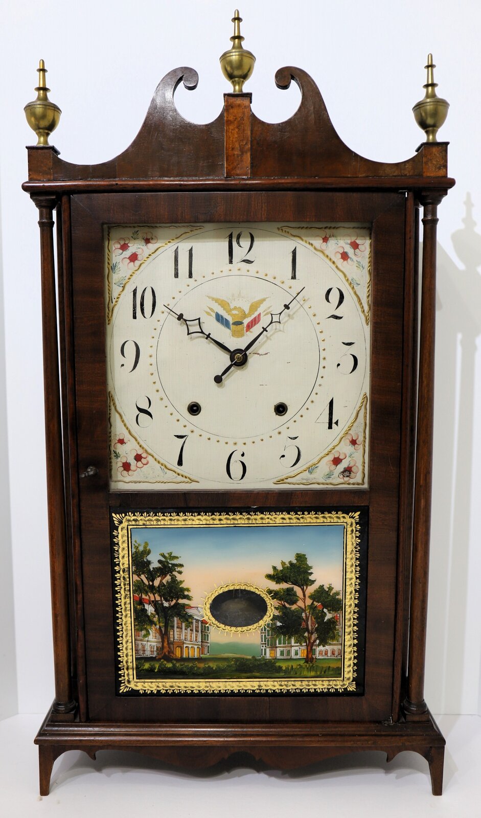 Eli Terry pillar & scroll, ca. 1822. — Antique Clocks Price Guide