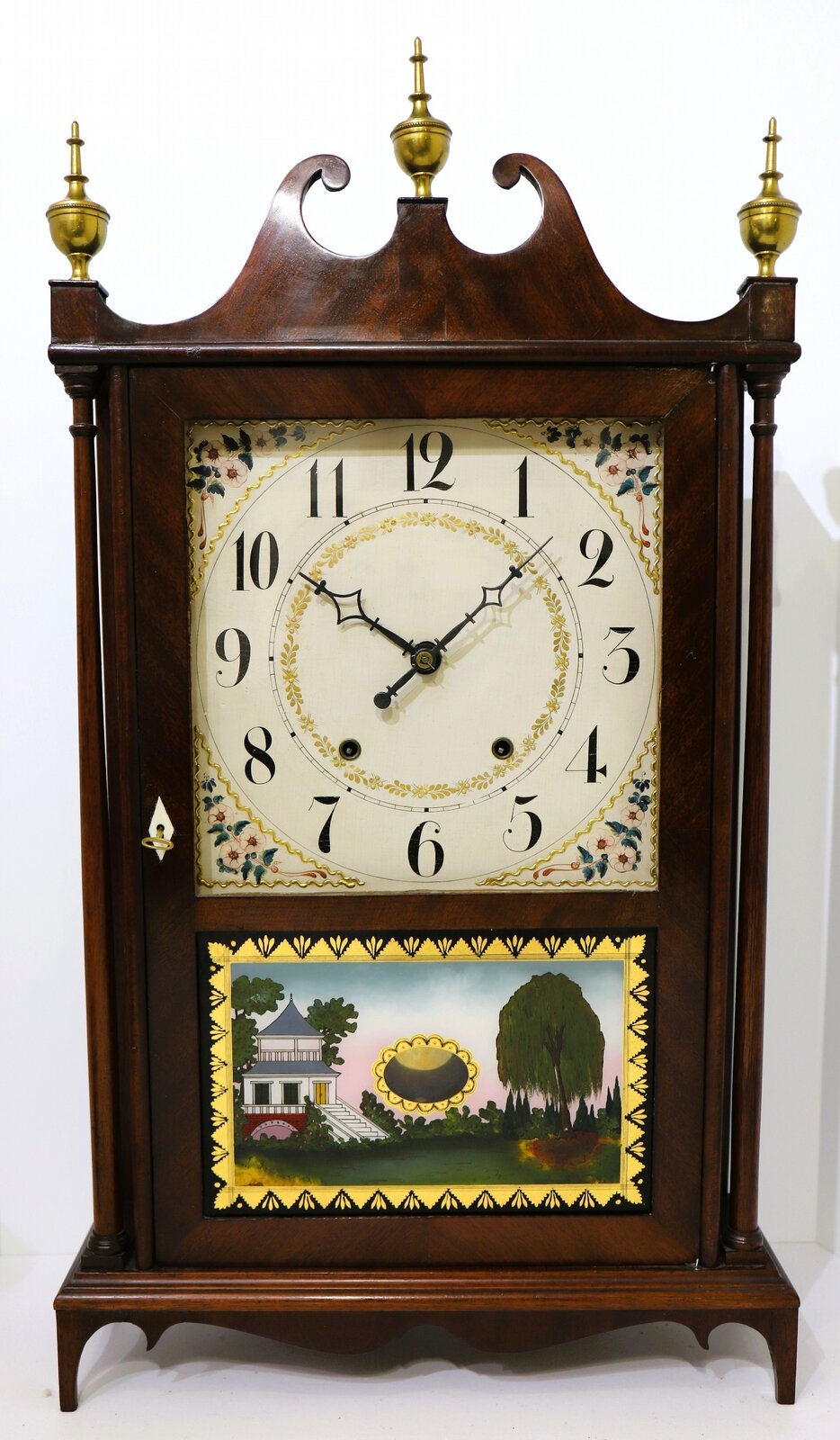 Eli & Samuel Terry pillar & scroll, 1824-1827. — Antique Clocks Price Guide