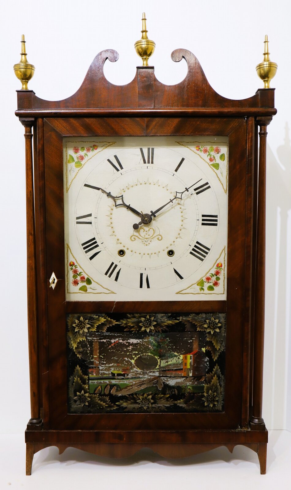 Mark Leavenworth & Son pillar & scroll, 1825-1829. — Antique Clocks Price Guide
