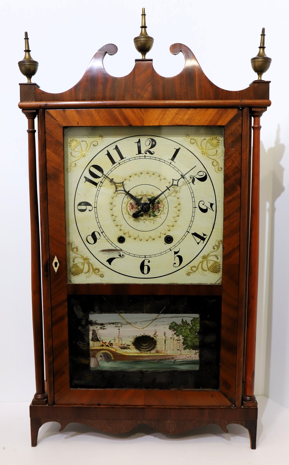 Mark Leavenworth & Son pillar & scroll, 1825-1829. — Antique Clocks Price Guide