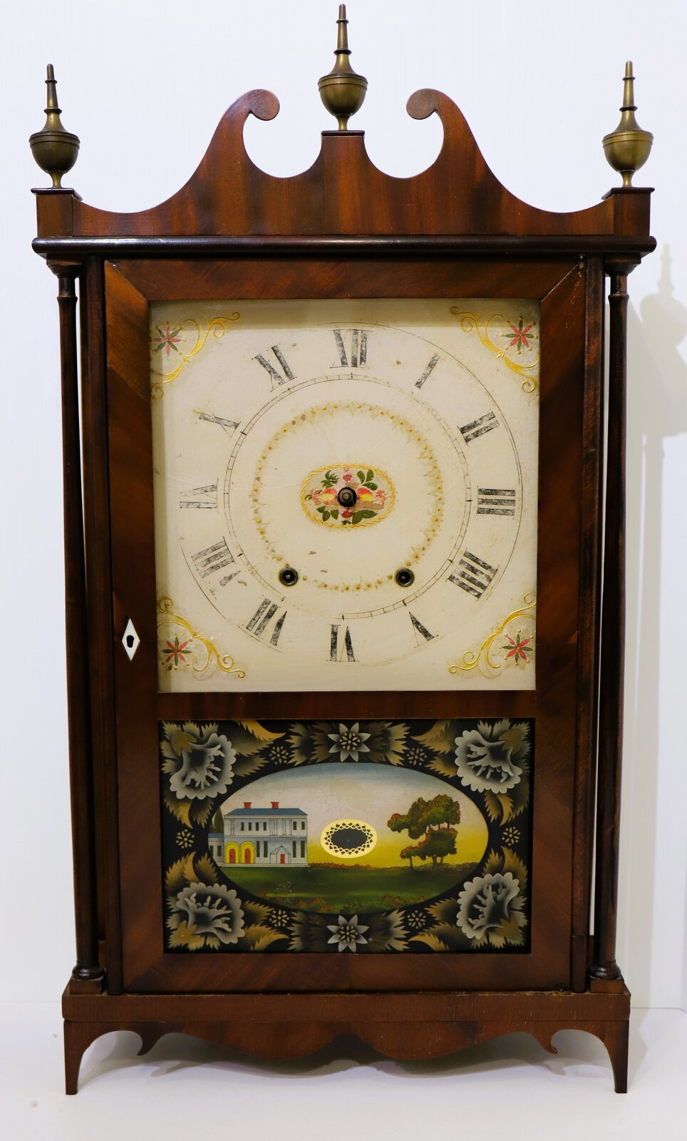 Mark Leavenworth & Son pillar & scroll, 1825-1829. — Antique Clocks Price Guide